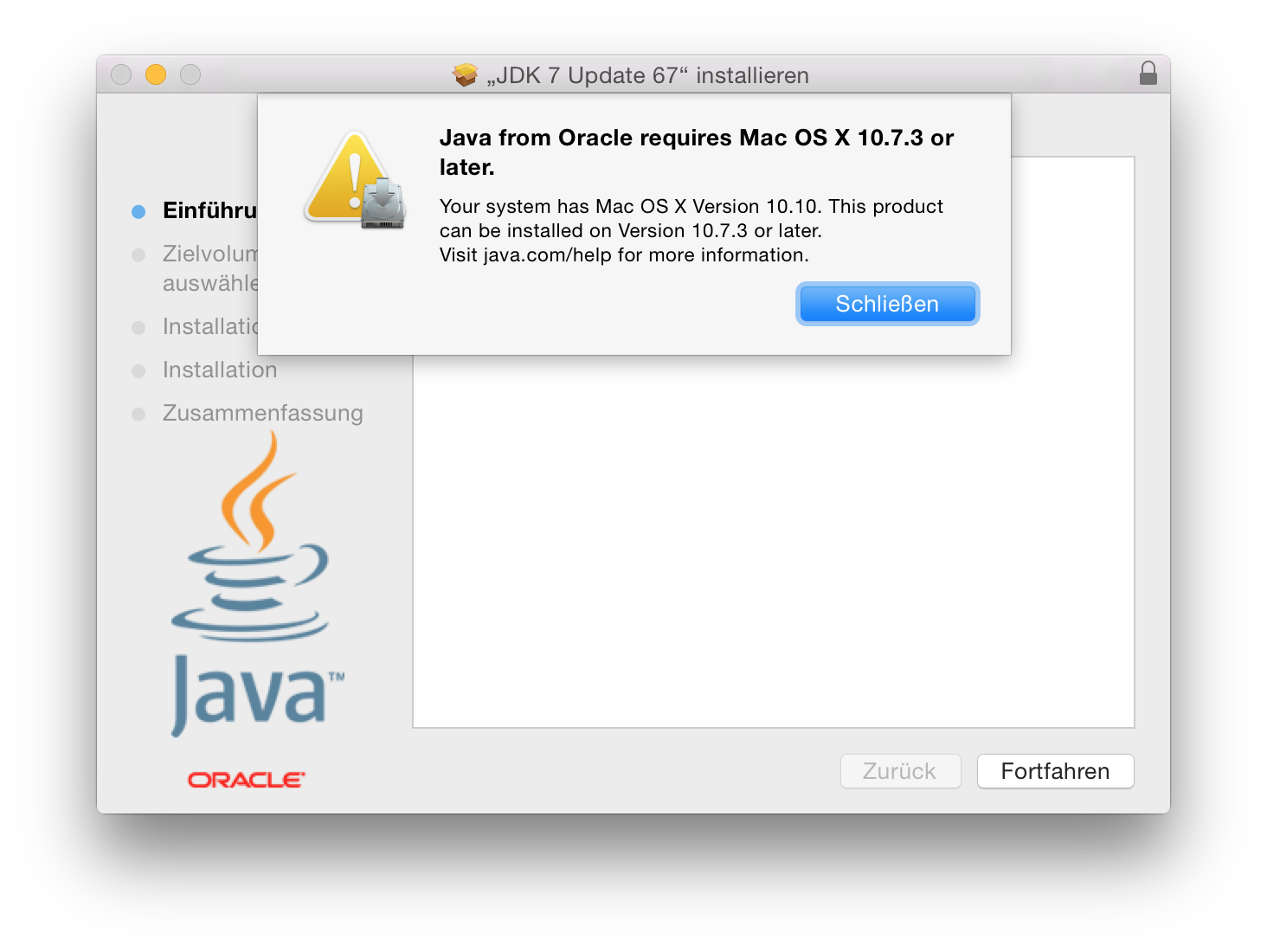 java update for mac 10.7